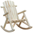 Sedia a Dondolo da Giardino in Legno 66x96x98 cm  Vermont