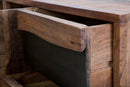 Mobile Yellowstone 175x40x80 cm in Legno di Acacia e Ferro Marrone e Nero