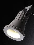 Faro Faretto Cilindrico da Esterno 50W GU10 con Staffa Sovil Grigio