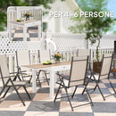 Tavolo da Pranzo da Giardino Allungabile 80-160 cm in Alluminio e in PSPC Bianco    