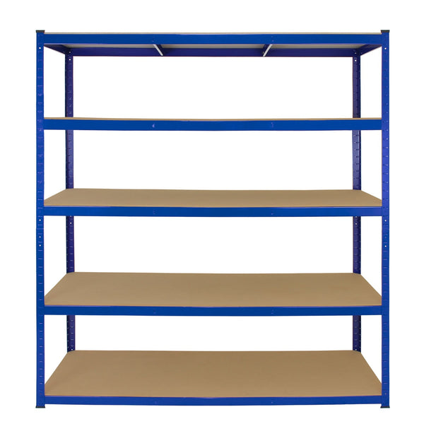 acquista Scaffale da Garage Senza Bulloni 160x60x180 cm in Acciaio Blu
