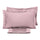 Ensemble de draps doubles dessus et dessous et taies d'oreiller unies Garrini Clarice Pink