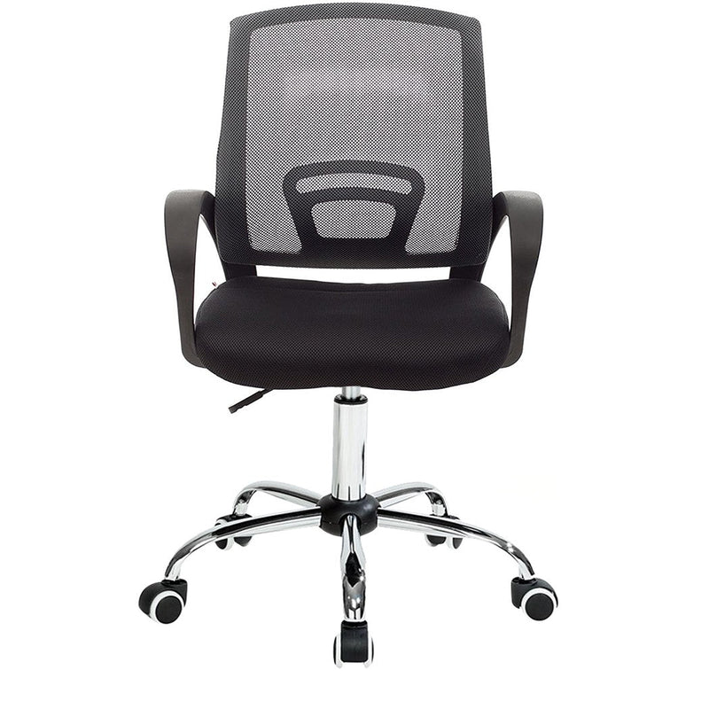 Sedia Poltrona Direzionale da Ufficio con Schienale Traspirante Grigio