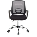 Sedia Poltrona Direzionale da Ufficio con Schienale Traspirante Nero