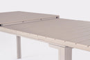 Tavolo Allungabile da Esterno 180-240x90 cm in Acciaio e HDPE Sarita Tortora  