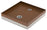 Base Porte-Galets pour Fontaines 40x40x8 cm en Métal avec Base en Ciment Belfer 42/BSE/10 Rouille