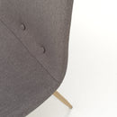 Set 4 Sedie 43,5x41,5x87,5 cm in Tessuto Grigio Chiaro