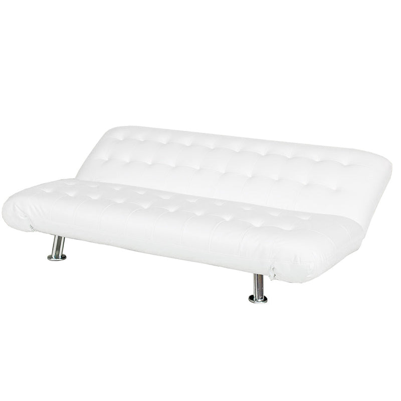 Divano Letto Prontoletto Zeus Rivestimento in Similpelle Bianco