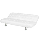 Divano Letto Prontoletto Zeus Rivestimento in Similpelle Bianco