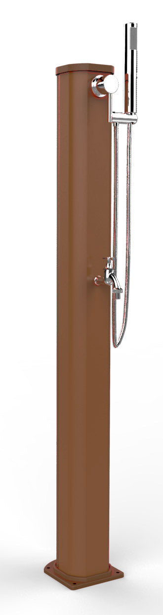 Doccia Solare da Esterno Giardino 20L Miscelatore Doccetta e Lavapiedi Arkema Jolly Go Oro Van Gogh