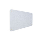 Pannello Fonoassorbente da Parete con Fori 120x50 cm Kit di 4 distanziali Coprivite Gold Finitura Grigio    