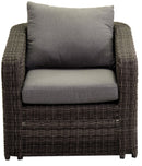 Set Salotto da Giardino in Polyrattan Atlanta Grigio