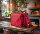 Zaino Borsa Termica Porta Pizze da Asporto 10 Cartoni Safemi Fast 10 Rosso