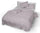 Housse de couette double avec taies d'oreiller imprimées en pur coton Division Rose