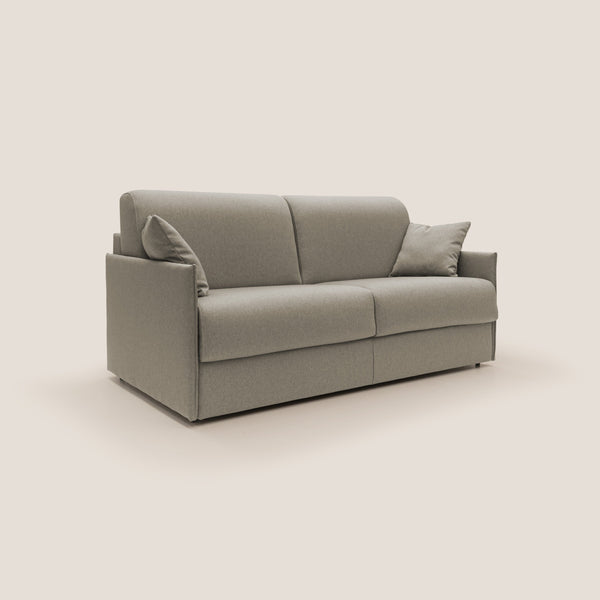 Divano Letto 3 Posti 189x96x96 cm Evans in Tessuto Tortora acquista
