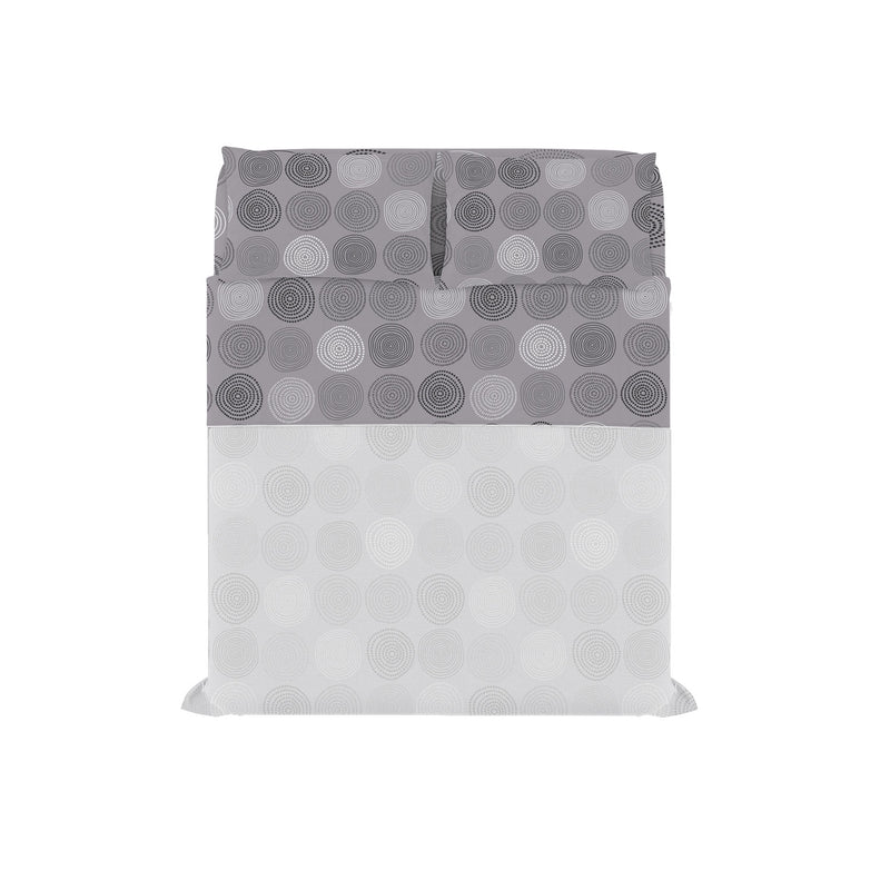 Set Lenzuola con Stampa Sopra Sotto e Federe Linea River Tago Varie Misure