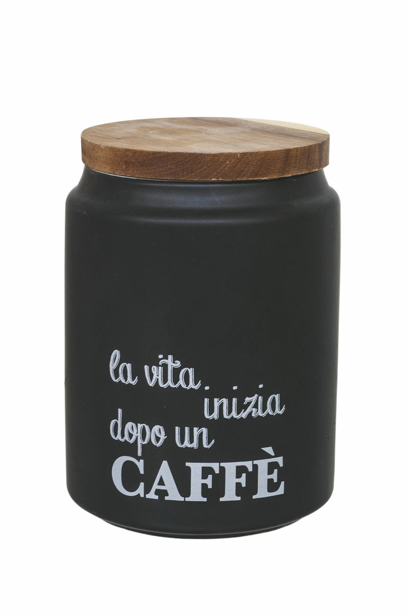 Set 3 Barattoli in Gres con Coperchio in Bamboo VdE Tivoli 1996