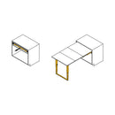 Guida per Tavolo Allungabile 138 cm in Alluminio Emuca