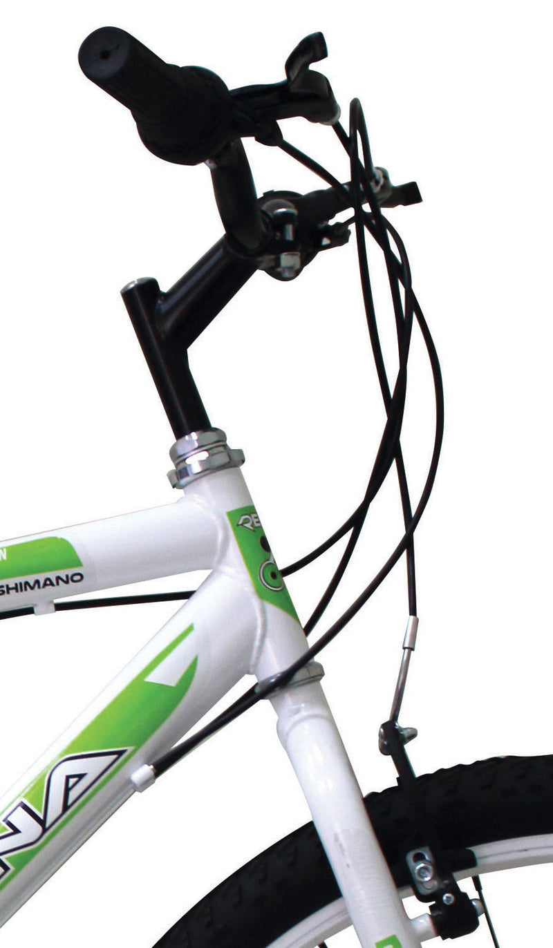 Bicicletta Mountain Bike MTB Ragazzo 26" 21V Kidfun Daytona Bianca