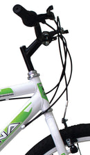 Bicicletta Mountain Bike MTB Ragazzo 24" 21V Kidfun Daytona Bianca