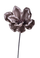 Set 4 Fiori Artificiali di Magnolia Altezza 63 cm Beige