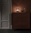 Lampada da Tavolo 26x26xH25 cm in Metallo Jaula Nero