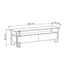 Porta Tv Cornea due ante bianco