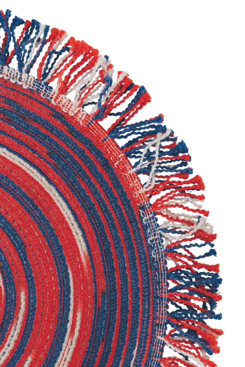 Set 6 Tovagliette Tonda con Frange Ø44 cm Villa d'Este Home Tivoli Santiago