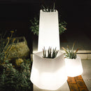 Vaso Luminoso da Giardino a LED 40x35x27 cm in Resina 5W Magnolia Bianco Neutro