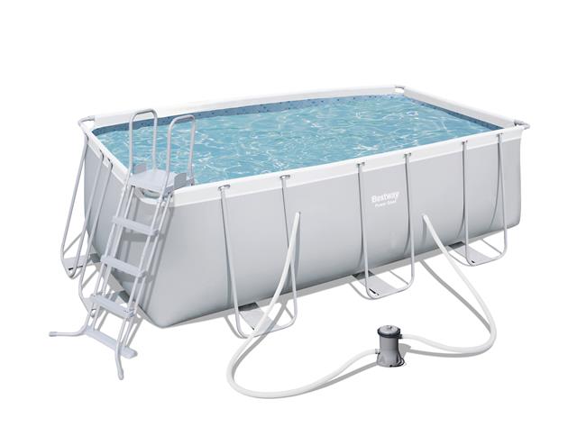 Piscina Fuori Terra Rettangolare H122x412x201cm Bestway Frame