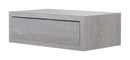 Mensola da Parete 1 Cassetto 45x13,4x23,7 cm in Fibra di Legno Lego Maxi Rovere Grigio New