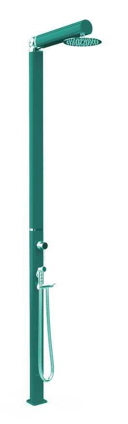 online Doccia da Giardino Miscelatore Soffione e Doccetta Mobile Quick Ottanio Lucido Metallizzato