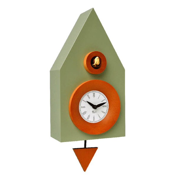 Horloge Coucou Murale 20X36X13Cm Pirondini Italia Gris Foncé Ciment sconto