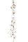 Set 3 Guirlandes avec Mini Perles Touffe H180 cm Champagne