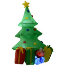 Albero di Natale Gonfiabile 150 cm LED Verde 