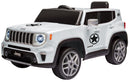 Macchina Elettrica per Bambini 12V con Licenza Jeep Renegade Limited Bianca