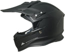 Casco Integrale per Moto Cross con Frontino CGM Ground 601A Nero Opaco