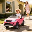 Macchina Elettrica per Bambini Licenza Ufficiale Land Rover Discovery 12V con Telecomando Rosa  