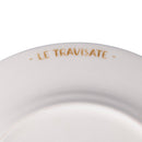 Set 4 Piattini Dolce Ø19x1,5 cm in New Bone China VdE Tivoli 1996 Le Travisate Bianco