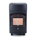 Stufa a Gas Gpl Nera da Interno Infrarossi Alloggio Bombola 15Kg