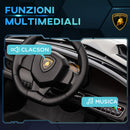 Macchina Elettrica per Bambini 12V con Licenza Lamborghini Veneno Nero