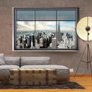 Fotomurale - Finestra di New York 300X210 cm Carta da Parato Erroi