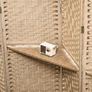 Paravento a 4 Ante Pieghevole con Mensole 160x170 cm Legno di Pino   