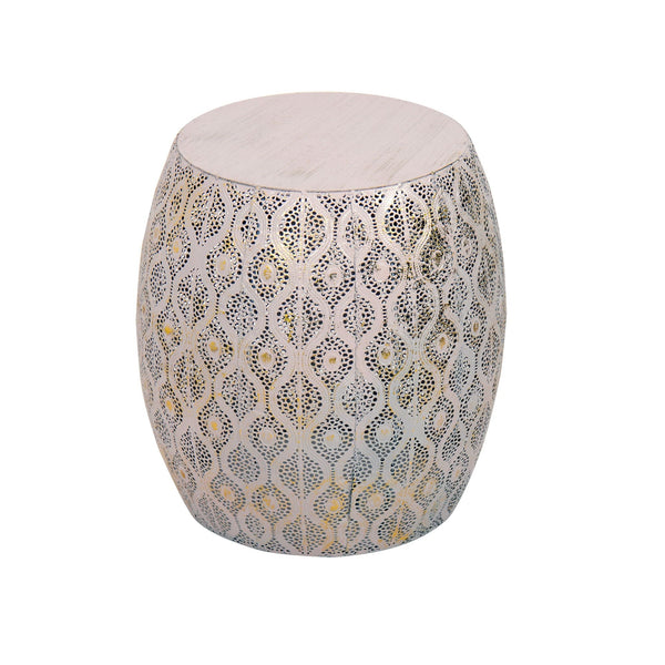 online Table basse Lesha en métal rose clair et doré