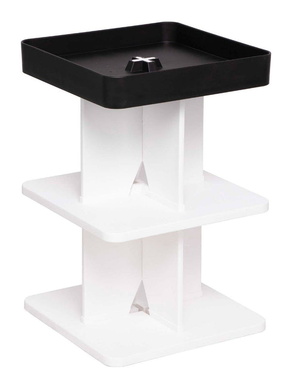sconto Table basse moderne 40x40x60,5 cm en polypropylène rigide noir