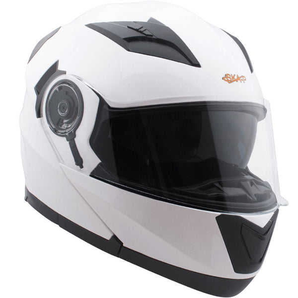 Casque Modulable pour Scooter Ska-P 5 XH Route Blanc Métal prezzo