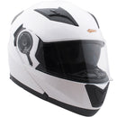 Casco Modulare per Moto Scooter SKA-P 5 XH Road Bianco Metal