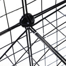Recinto per Roditori Topini Criceti Recinzione Rete Gabbia 36 Pezzi 146x73x73 cm  Nero