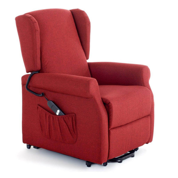 Fauteuil Releveur Electrique 1 Moteur en Tissu Rouge Elizabeth acquista