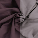 Copripiumino con Sacco e Federe in Tinta Unita Double Face Linea Zoe Vinaceo e Rosa Antico